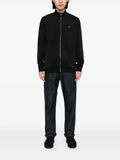 BOSS zip-up sweatshirt with double-B monogram badge
