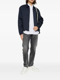rag & bone logo-embroidered zip-up jacket