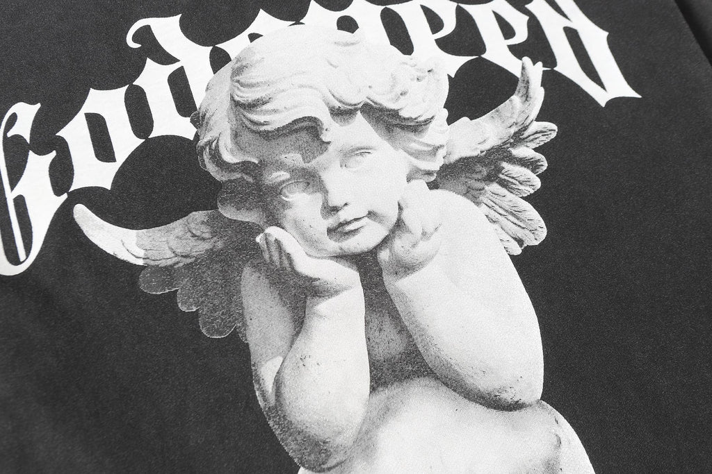 Godspeed Fallen Angel Skull Vintage Graphic Tee